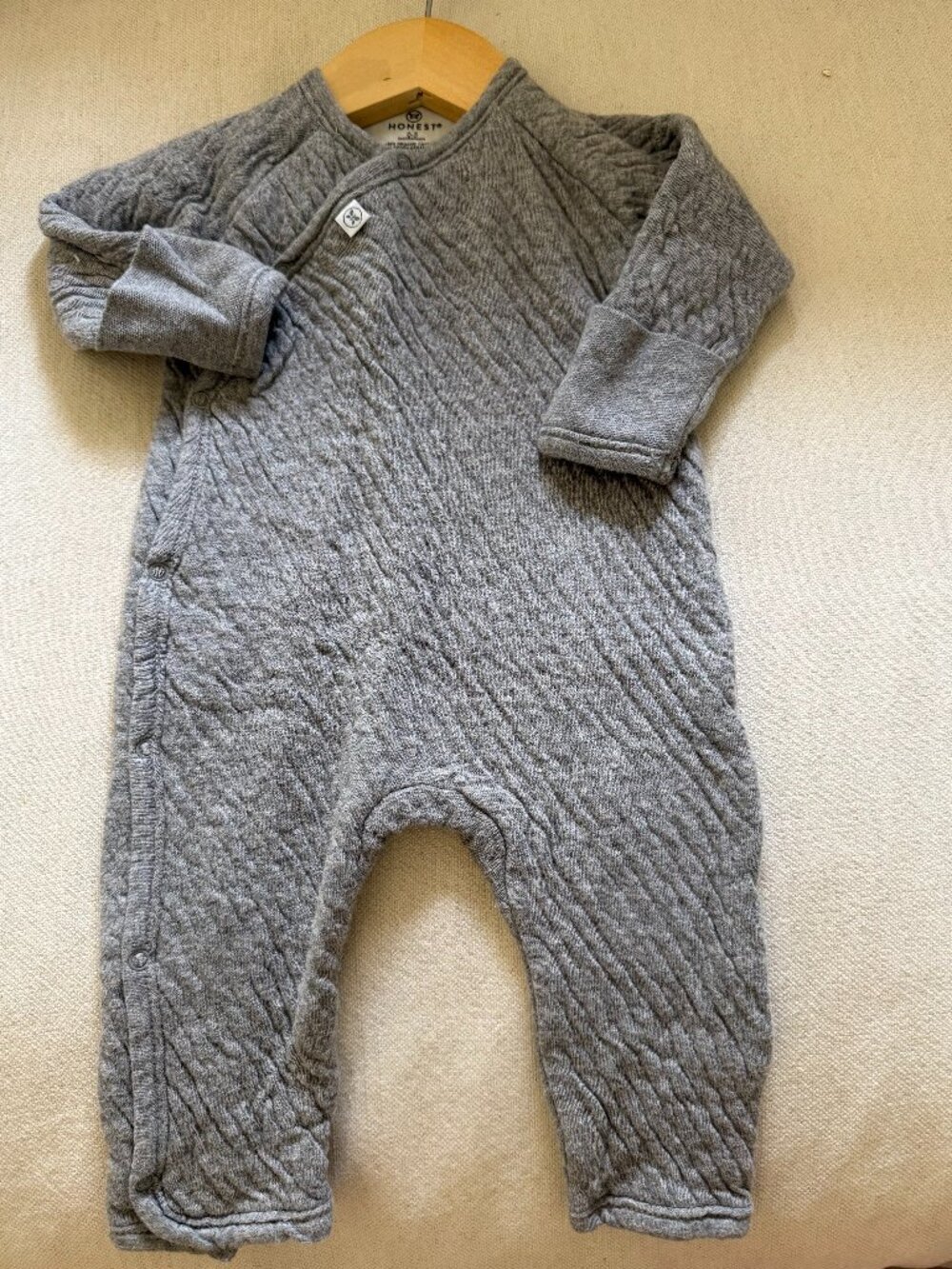 Honest Kids' Gray Warm Playsuits 0-3m